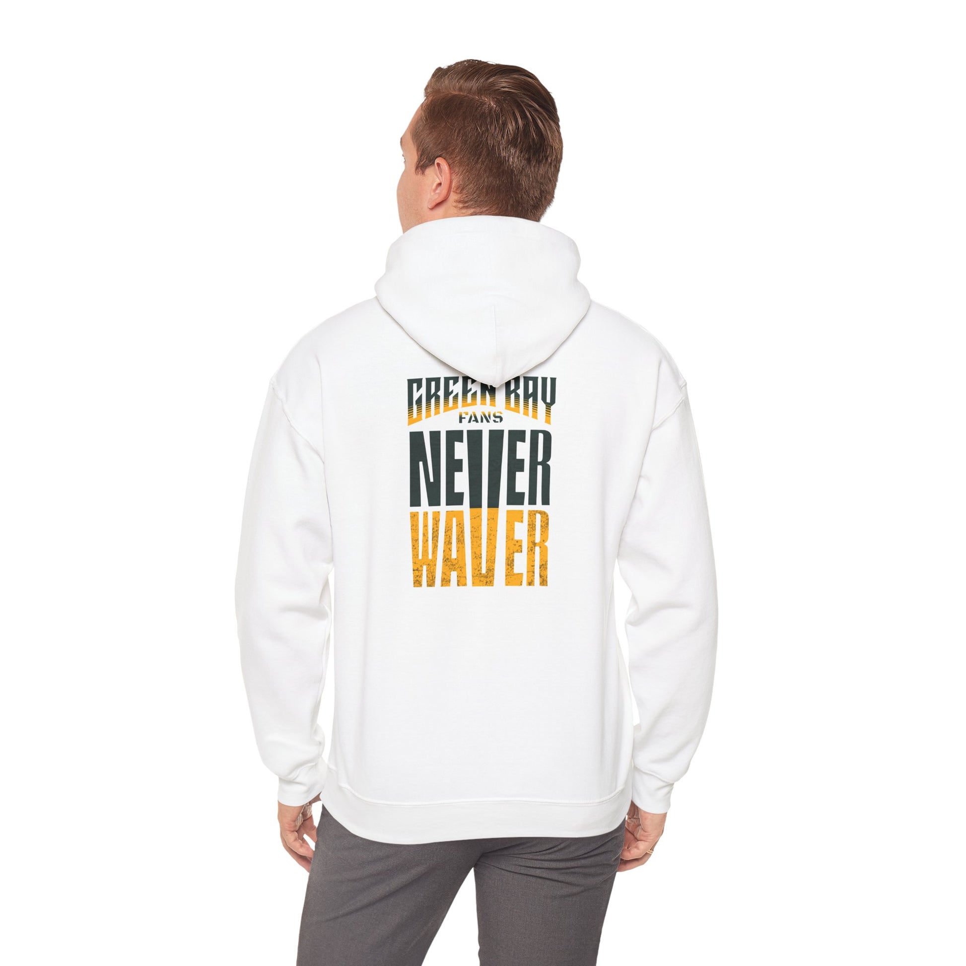 Never Waver Unisex Hoodie - Green Bay Fans Sweatshirt - Never Waver