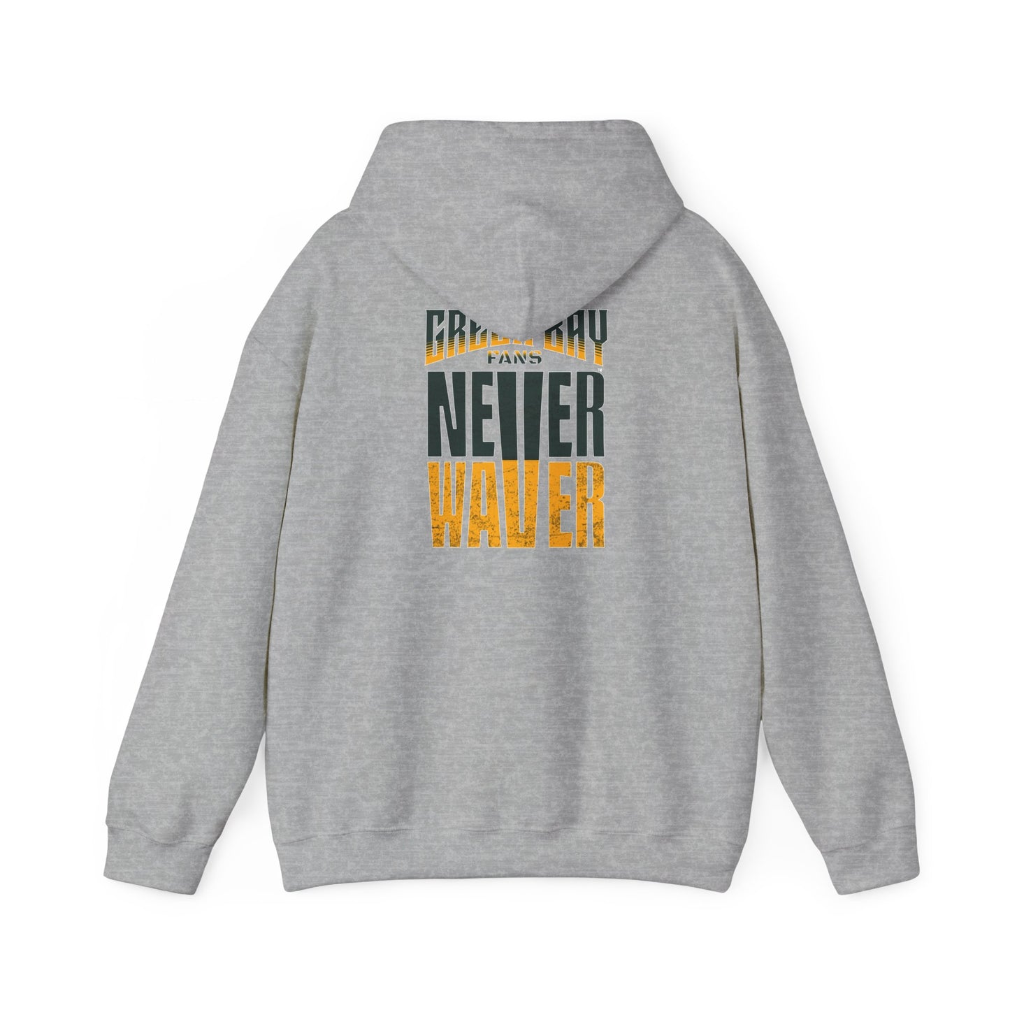 Never Waver Unisex Hoodie - Green Bay Fans Sweatshirt - Never Waver