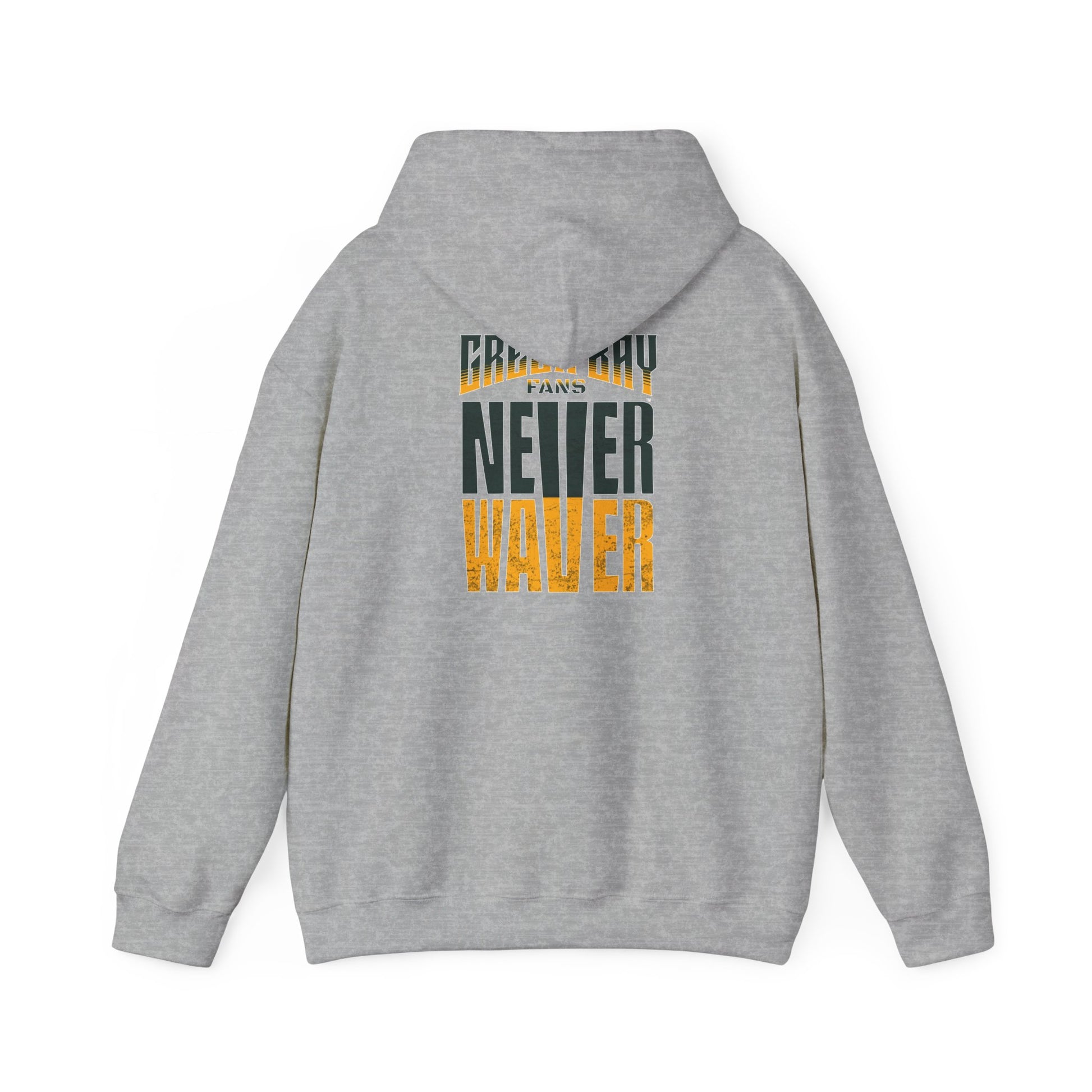Never Waver Unisex Hoodie - Green Bay Fans Sweatshirt - Never Waver