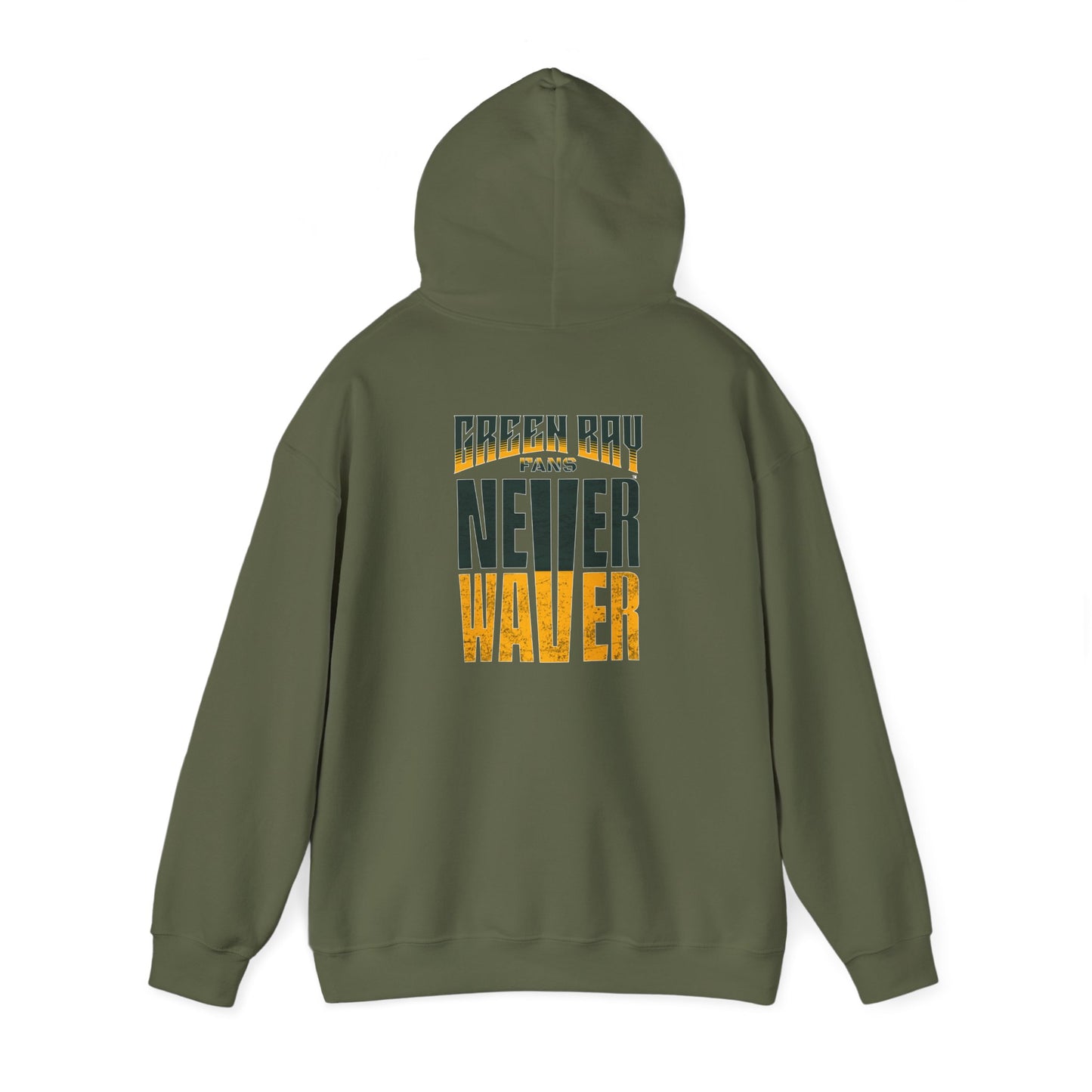 Never Waver Unisex Hoodie - Green Bay Fans Sweatshirt - Never Waver