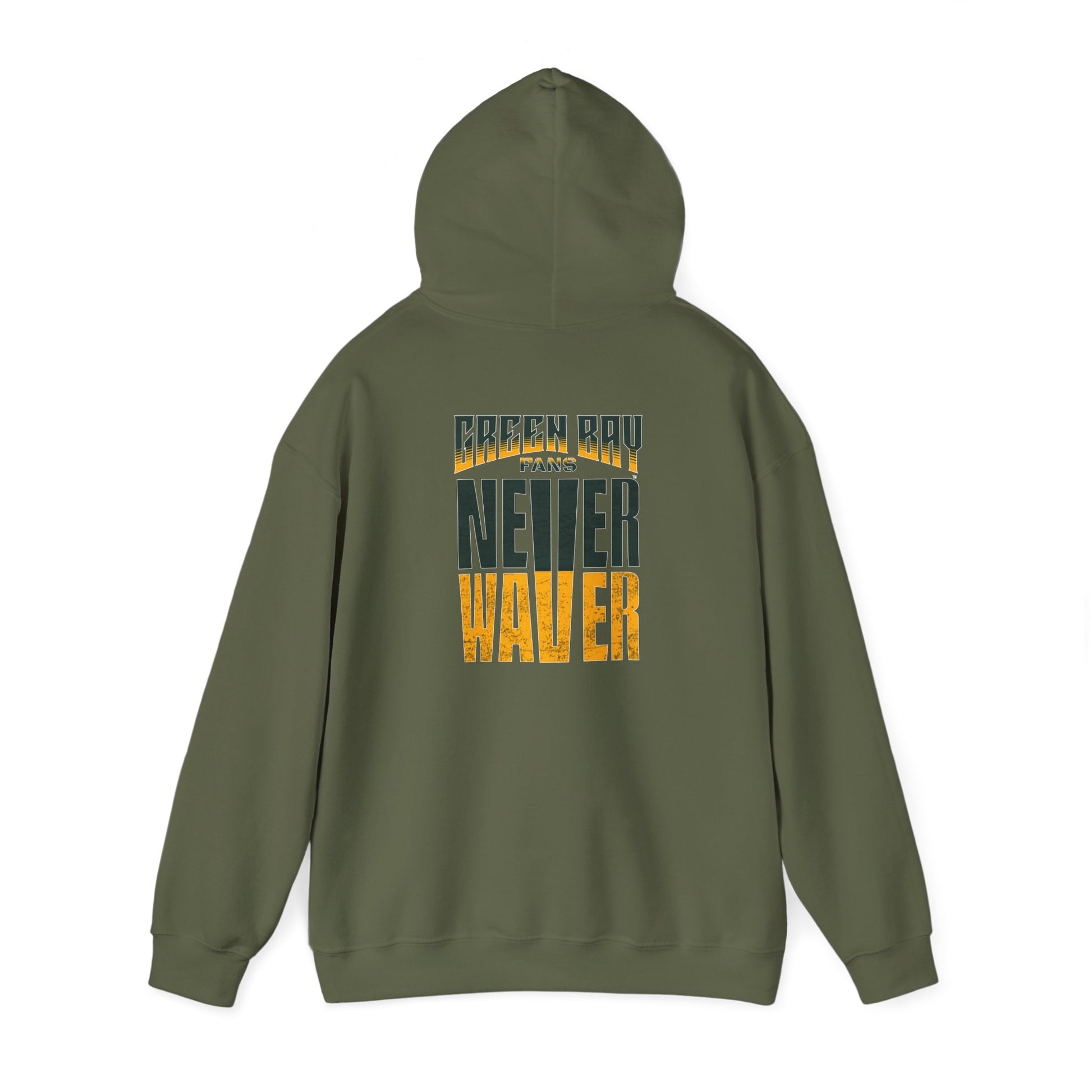 Never Waver Unisex Hoodie - Green Bay Fans Sweatshirt - Never Waver