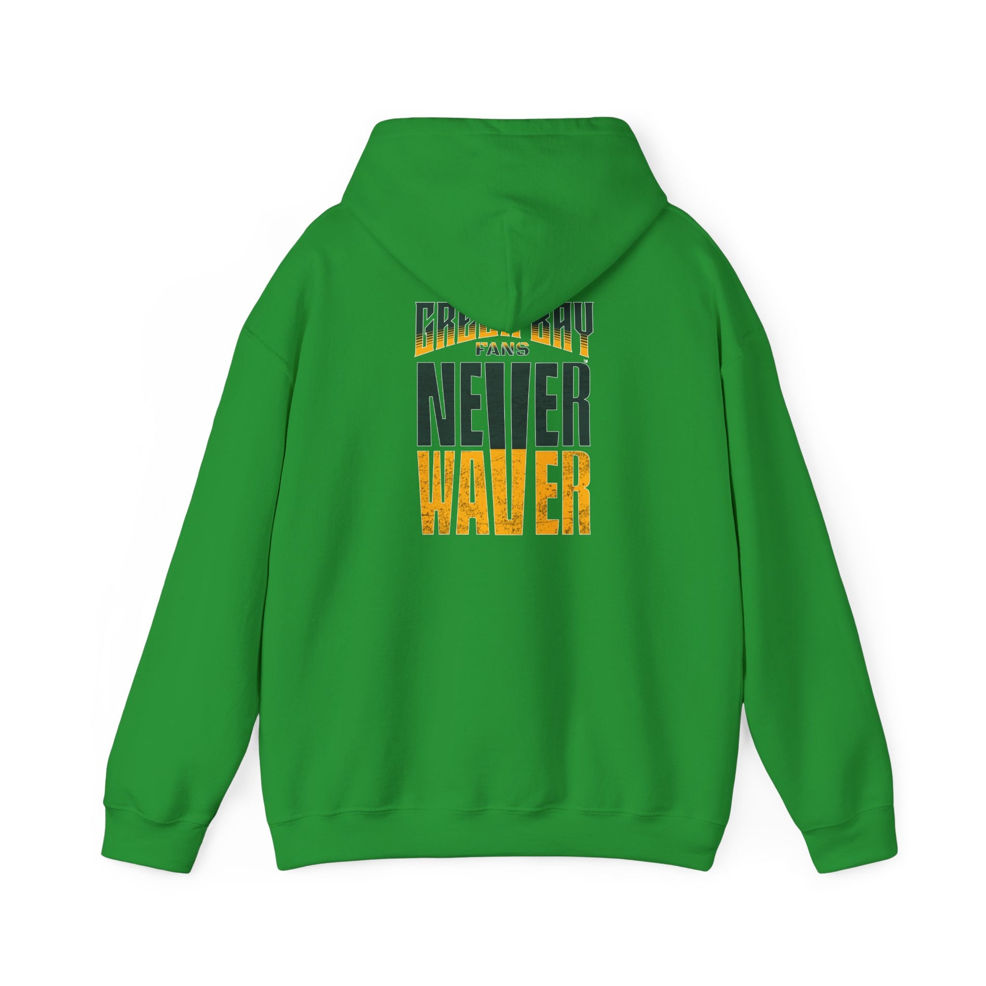 Never Waver Unisex Hoodie - Green Bay Fans Sweatshirt - Never Waver