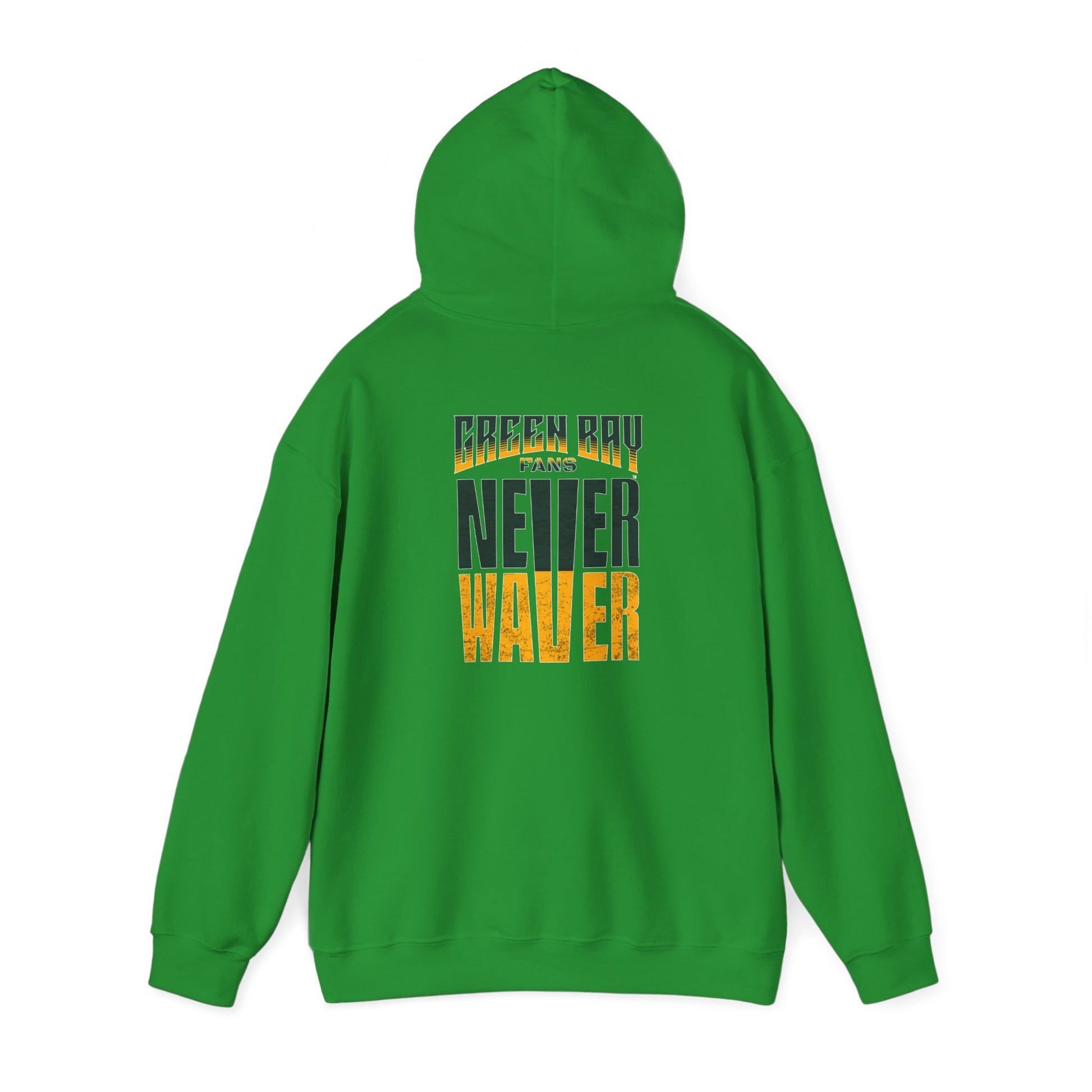 Never Waver Unisex Hoodie - Green Bay Fans Sweatshirt - Never Waver