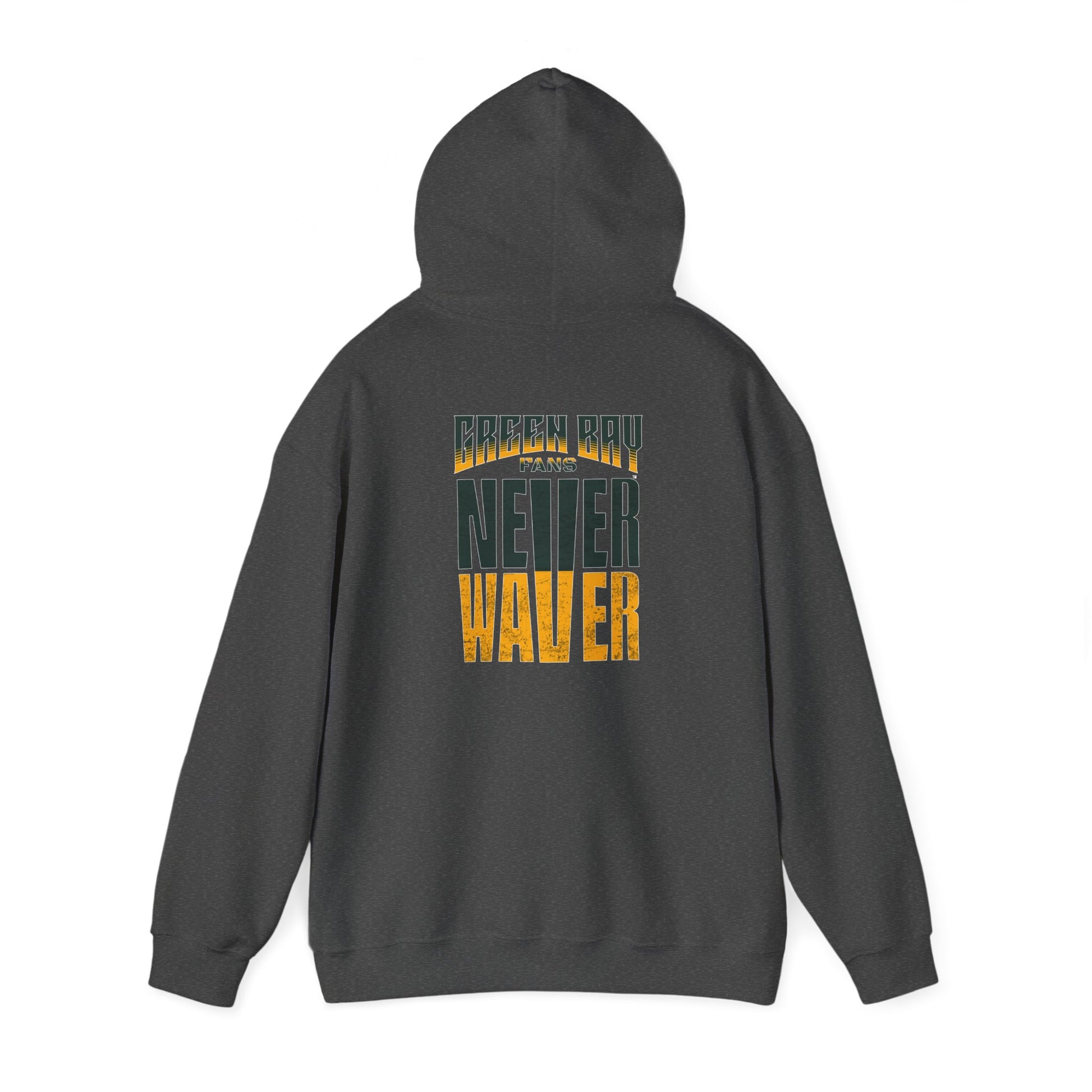 Never Waver Unisex Hoodie - Green Bay Fans Sweatshirt - Never Waver