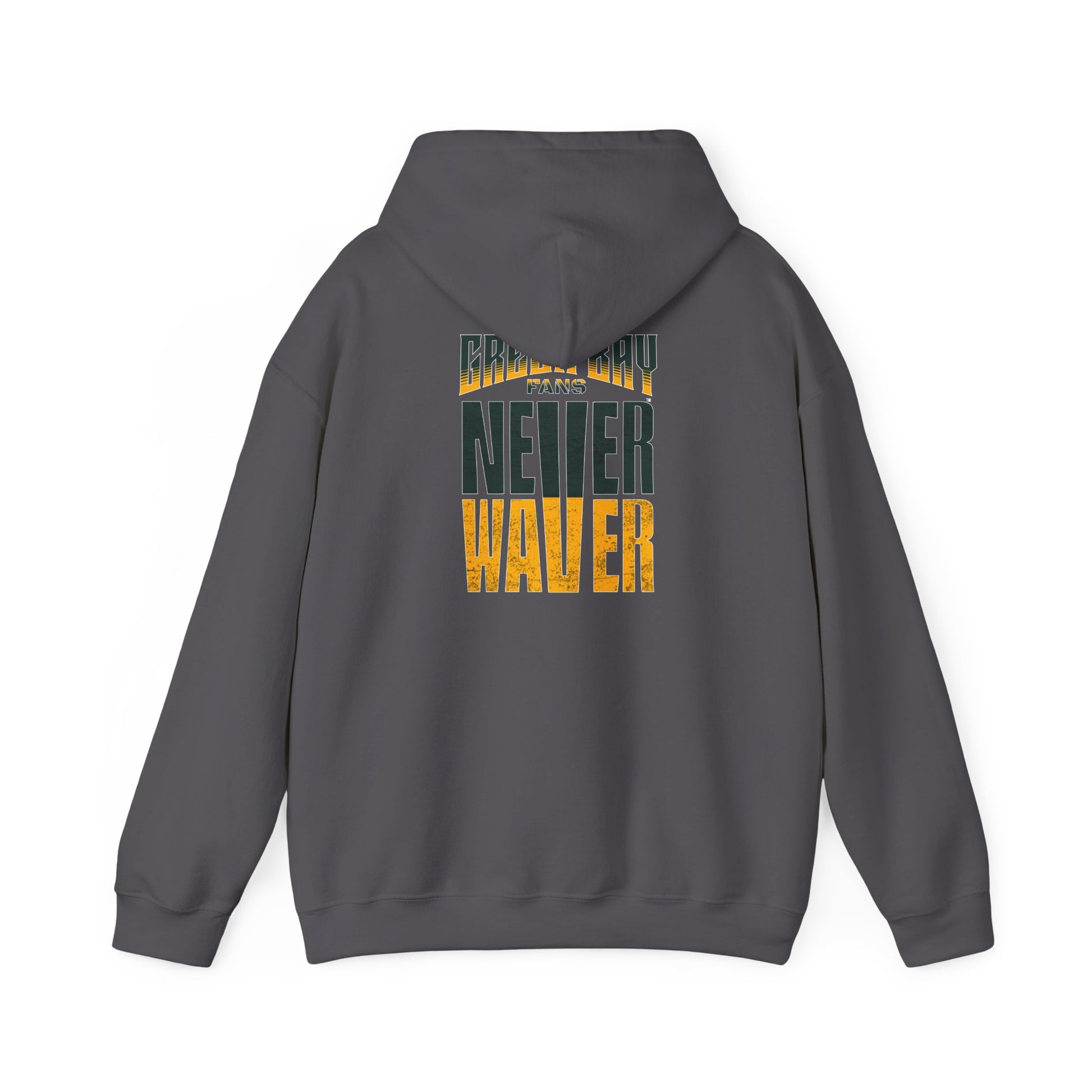 Never Waver Unisex Hoodie - Green Bay Fans Sweatshirt - Never Waver