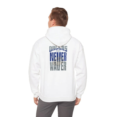 Never Waver Unisex Hoodie - Inspirational Heavy Blend Sweatshirt - Never Waver