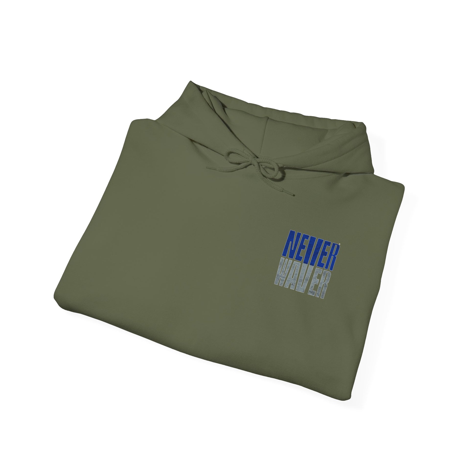 Never Waver Unisex Hoodie - Inspirational Heavy Blend Sweatshirt - Never Waver