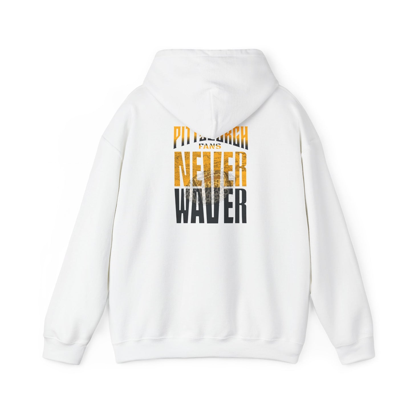 Pittsburgh Hoodie w Leopard Football - Unisex Heavy Blend Sweatshirt - Never Waver
