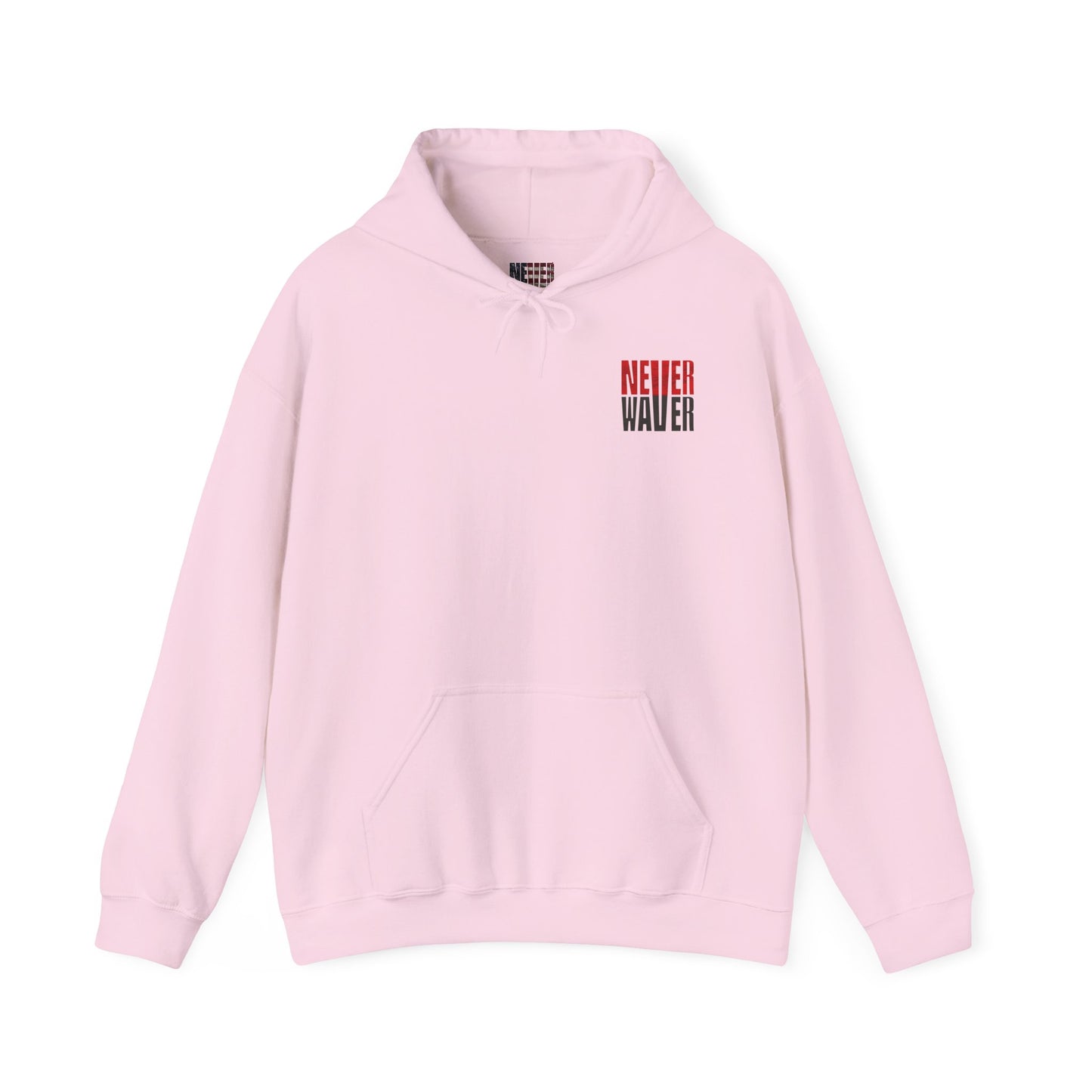 Tampa Bay Fans  Never Waver  w Leopard Football Unisex Heavy Blend™ Hoodie - Perfect for Sports Fans - Never Waver