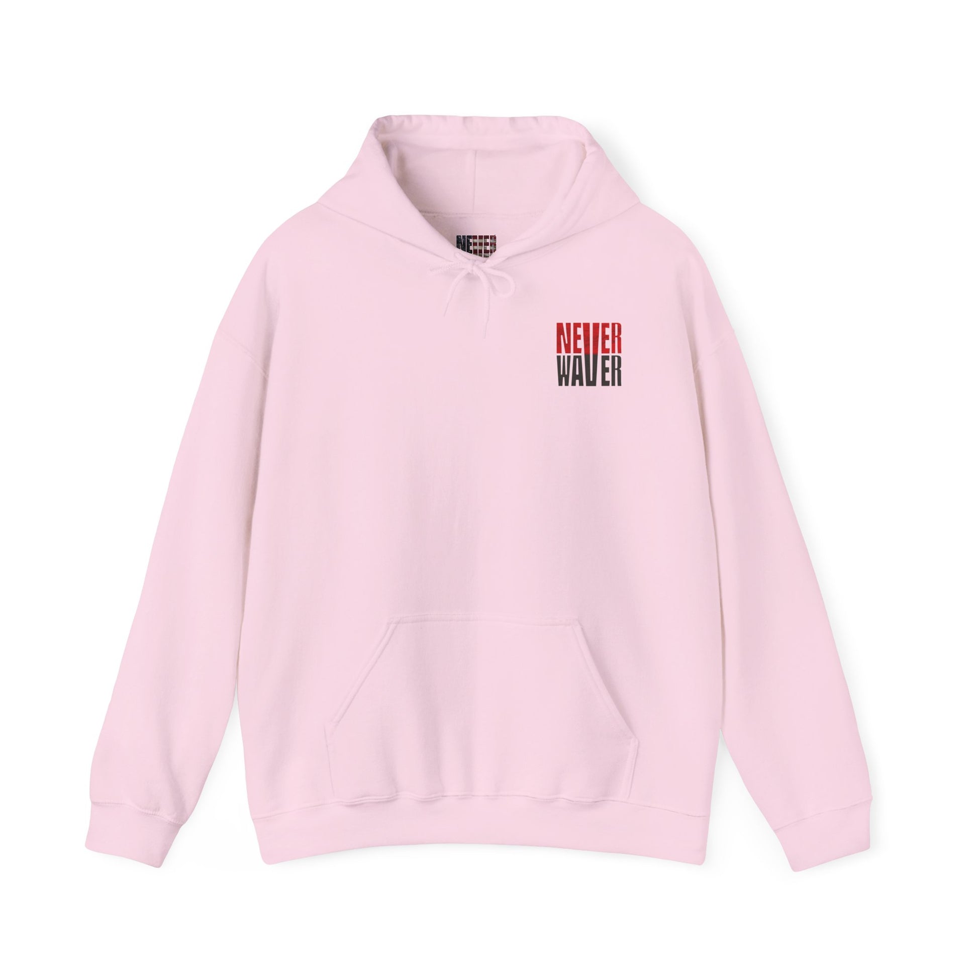 Tampa Bay Fans  Never Waver  w Leopard Football Unisex Heavy Blend™ Hoodie - Perfect for Sports Fans - Never Waver