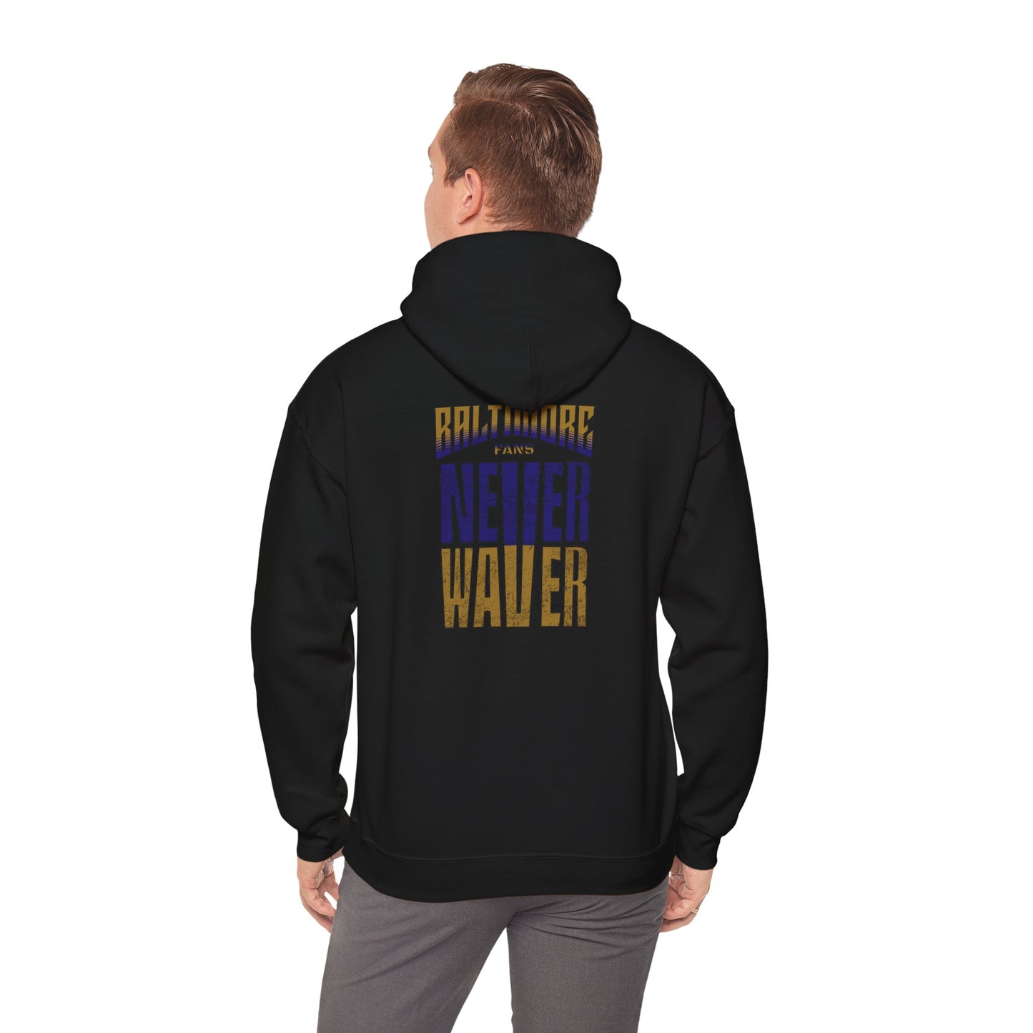 Unisex Heavy Blend™ Hooded Sweatshirt - Baltimore Fans Never Waver - Never Waver