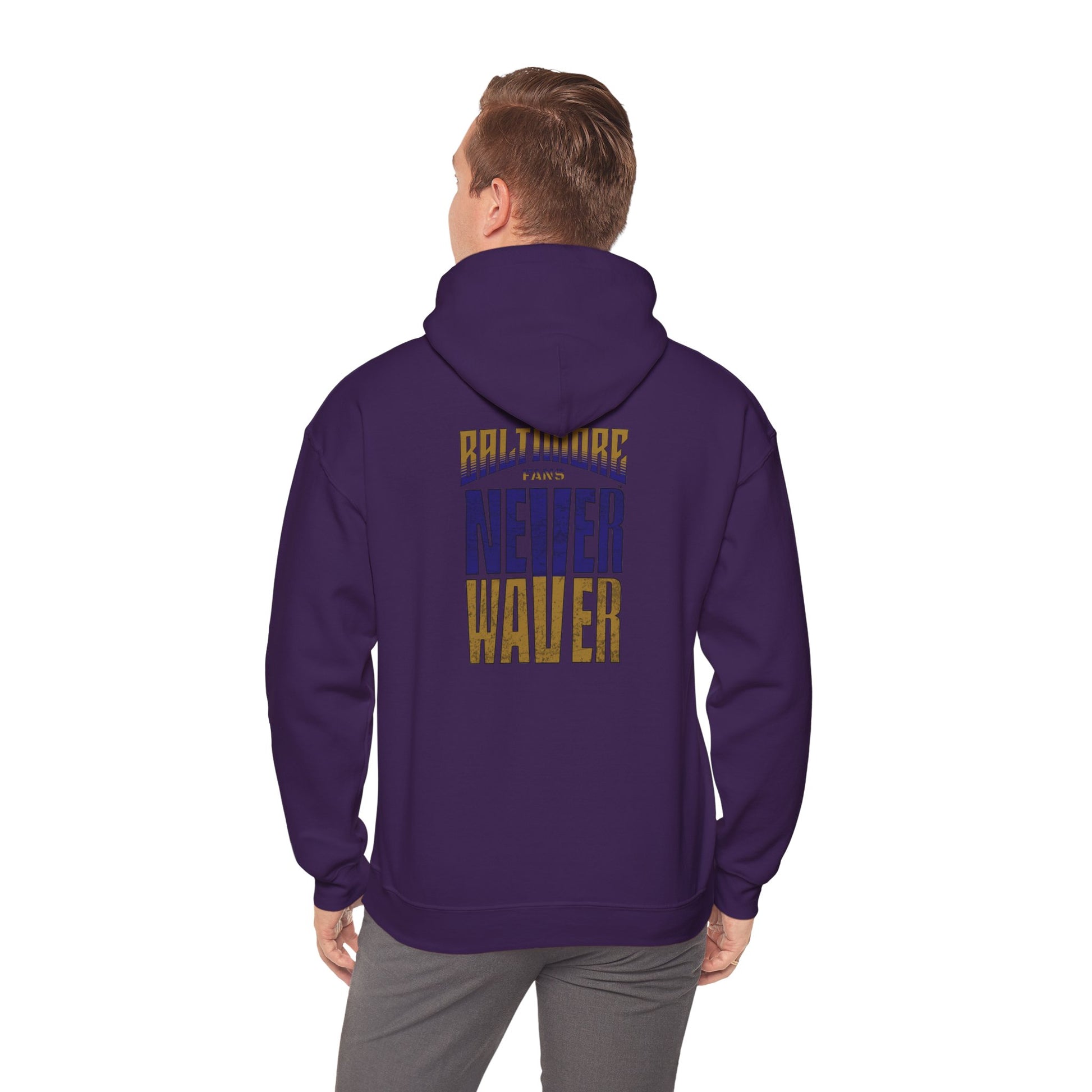 Unisex Heavy Blend™ Hooded Sweatshirt - Baltimore Fans Never Waver - Never Waver