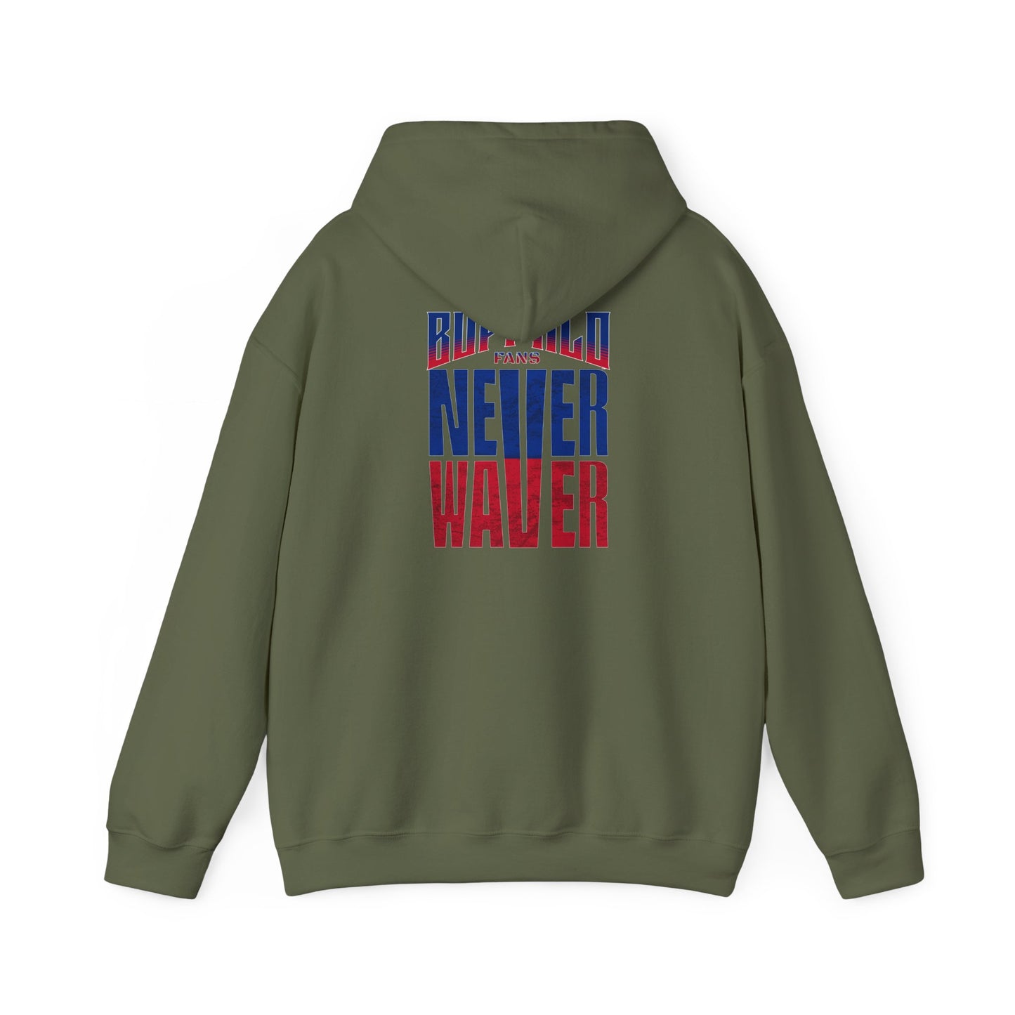 Unisex Heavy Blend™ Hooded Sweatshirt - Buffalo Fans 'Never Waver' Hoodie - Never Waver