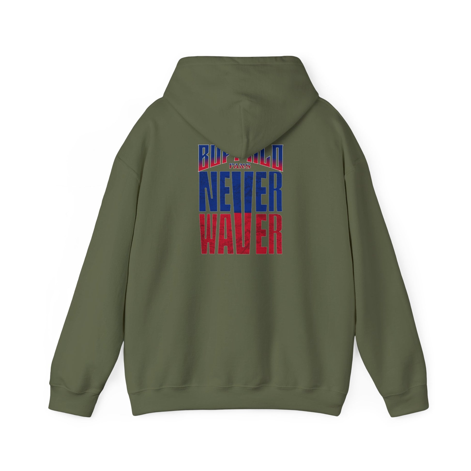 Unisex Heavy Blend™ Hooded Sweatshirt - Buffalo Fans 'Never Waver' Hoodie - Never Waver