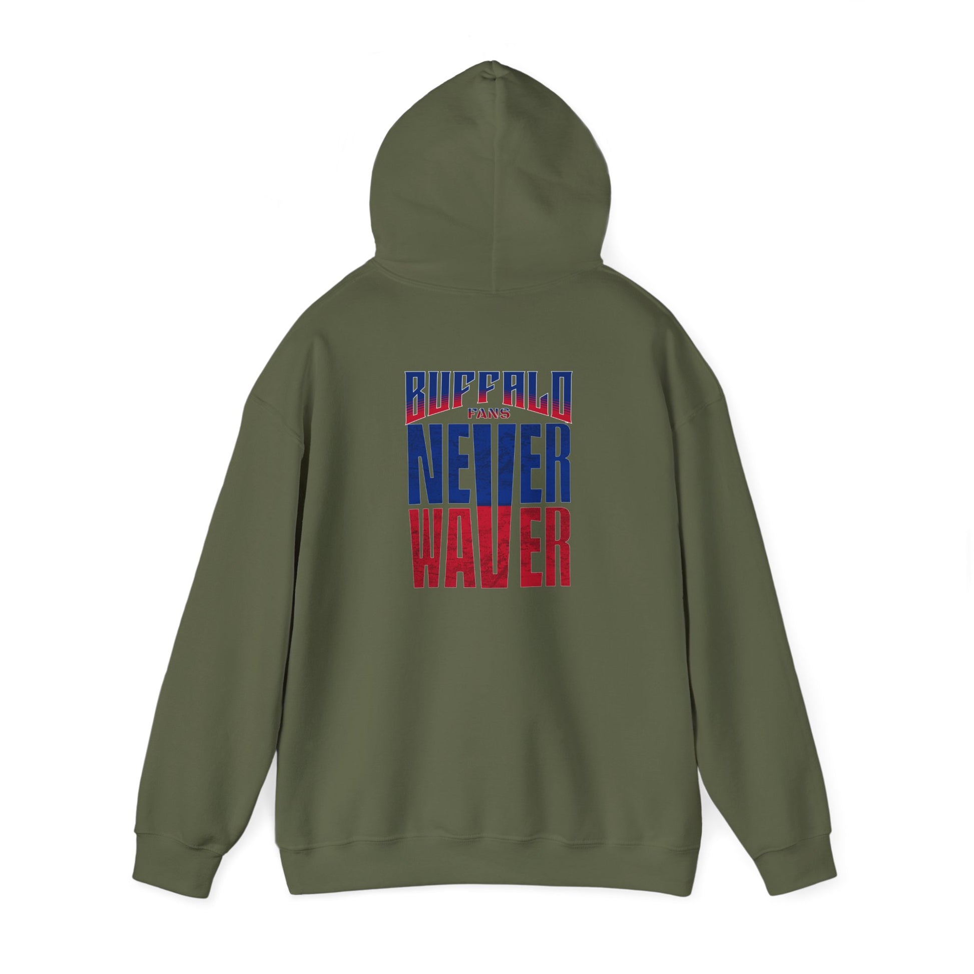Unisex Heavy Blend™ Hooded Sweatshirt - Buffalo Fans 'Never Waver' Hoodie - Never Waver
