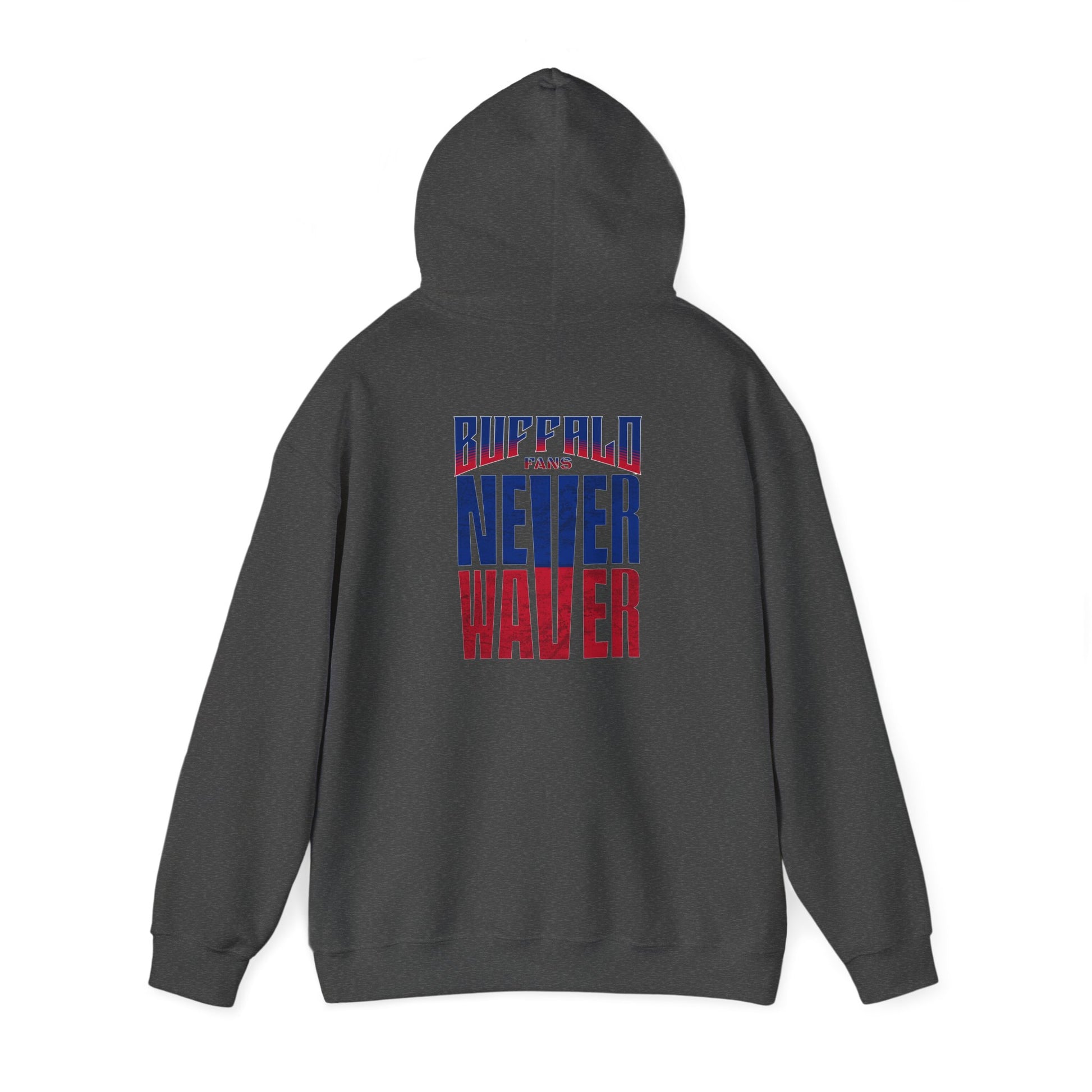 Unisex Heavy Blend™ Hooded Sweatshirt - Buffalo Fans 'Never Waver' Hoodie - Never Waver