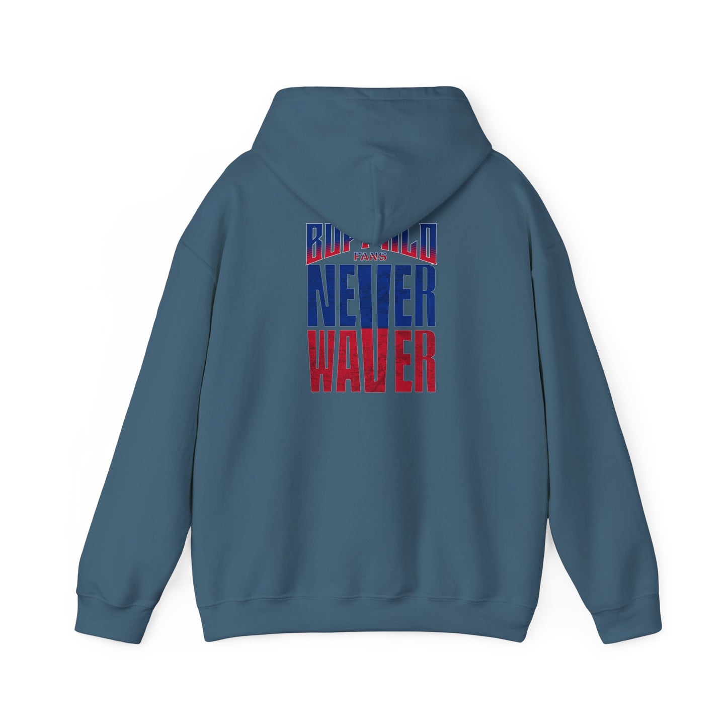 Unisex Heavy Blend™ Hooded Sweatshirt - Buffalo Fans 'Never Waver' Hoodie - Never Waver