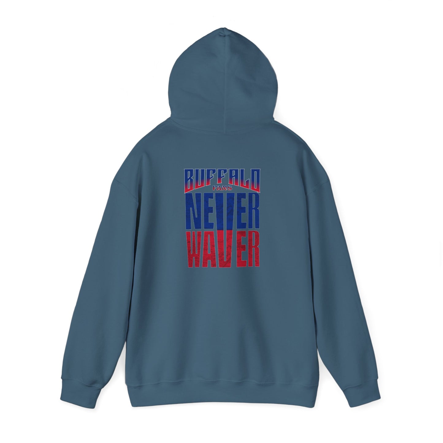 Unisex Heavy Blend™ Hooded Sweatshirt - Buffalo Fans 'Never Waver' Hoodie - Never Waver