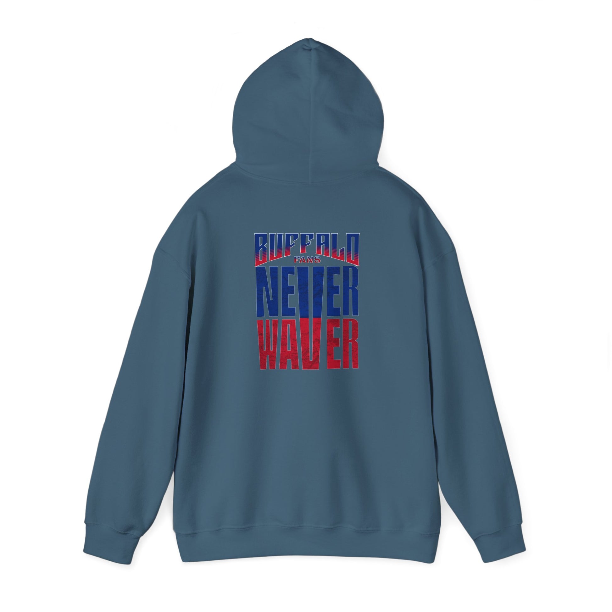 Unisex Heavy Blend™ Hooded Sweatshirt - Buffalo Fans 'Never Waver' Hoodie - Never Waver