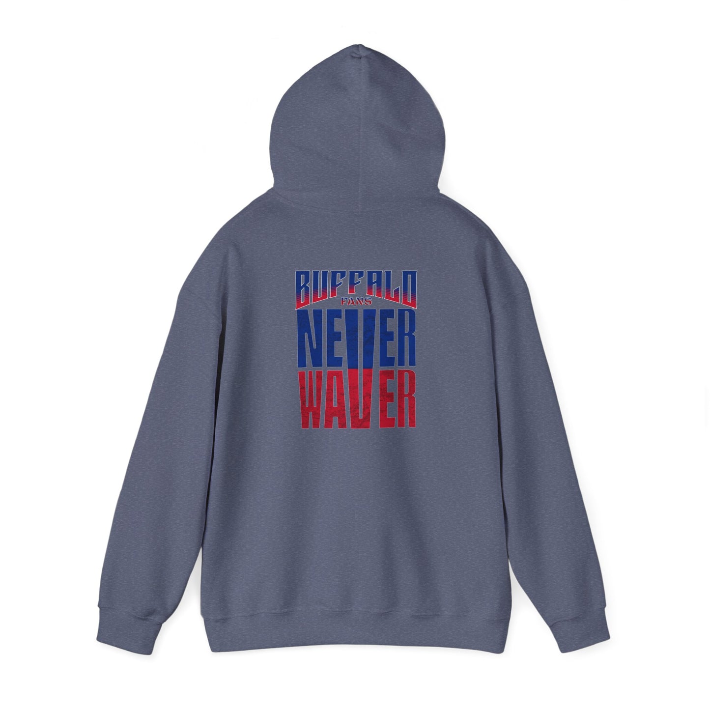 Unisex Heavy Blend™ Hooded Sweatshirt - Buffalo Fans 'Never Waver' Hoodie - Never Waver