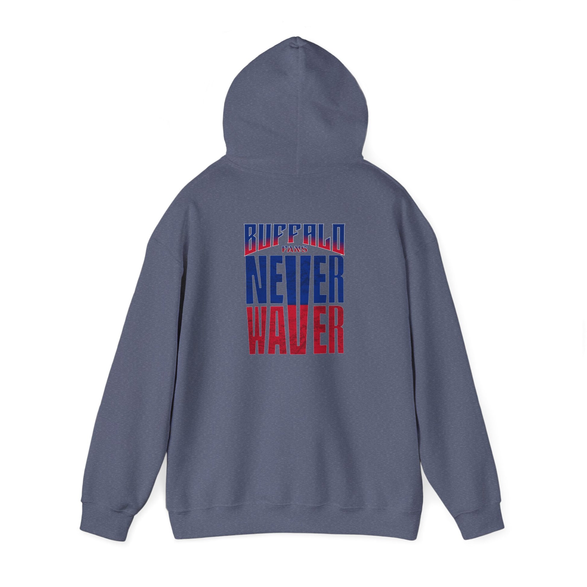 Unisex Heavy Blend™ Hooded Sweatshirt - Buffalo Fans 'Never Waver' Hoodie - Never Waver