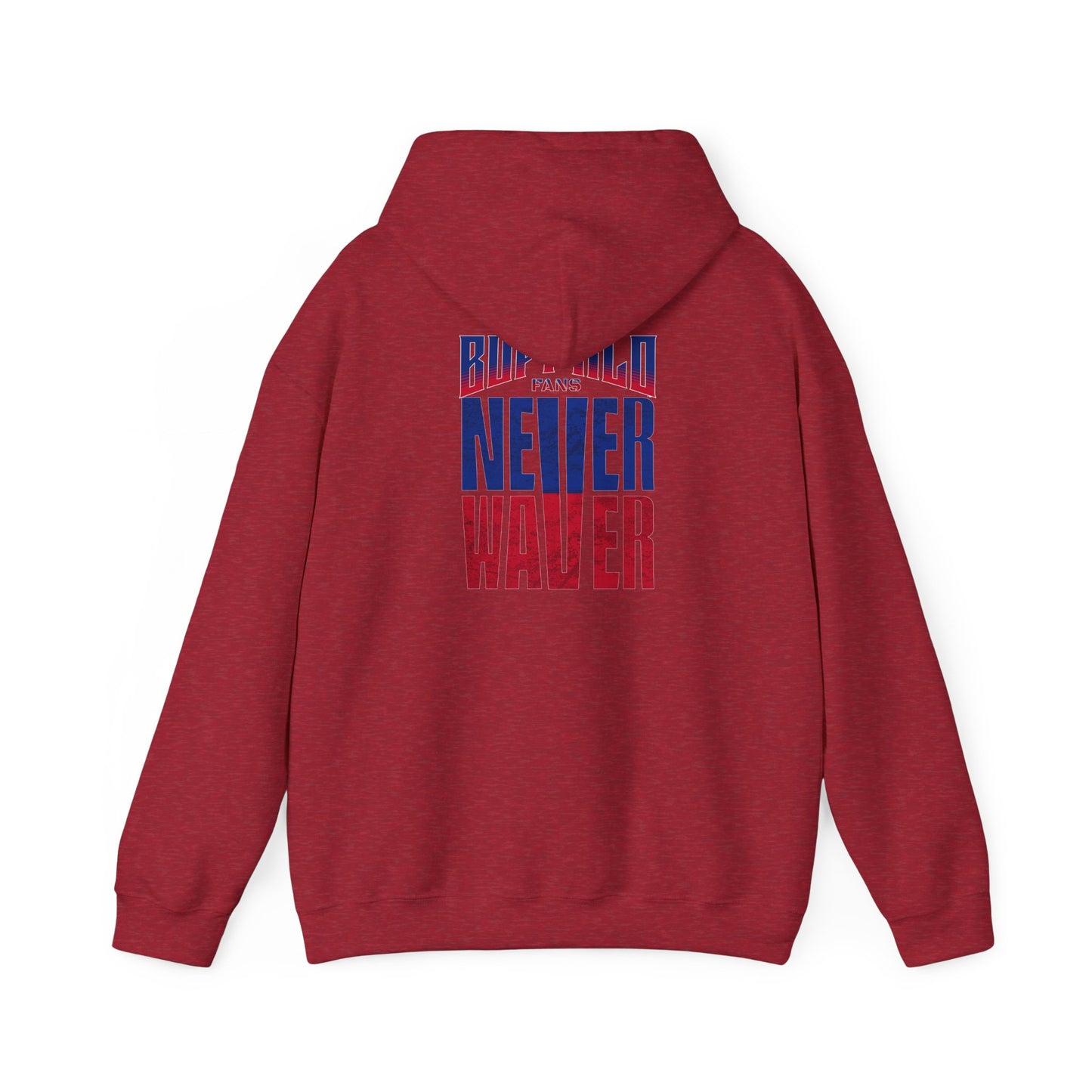 Unisex Heavy Blend™ Hooded Sweatshirt - Buffalo Fans 'Never Waver' Hoodie - Never Waver