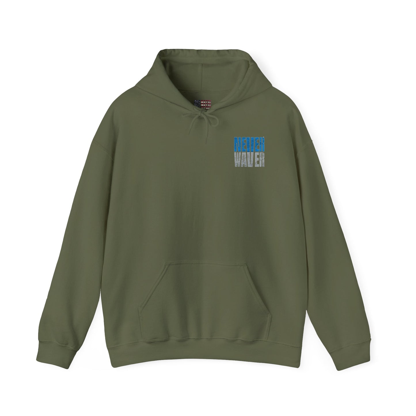 Unisex Heavy Blend™ Hooded Sweatshirt - 'Detroit Fans Never Waver' Inspirational Hoodie for Fans - Never Waver
