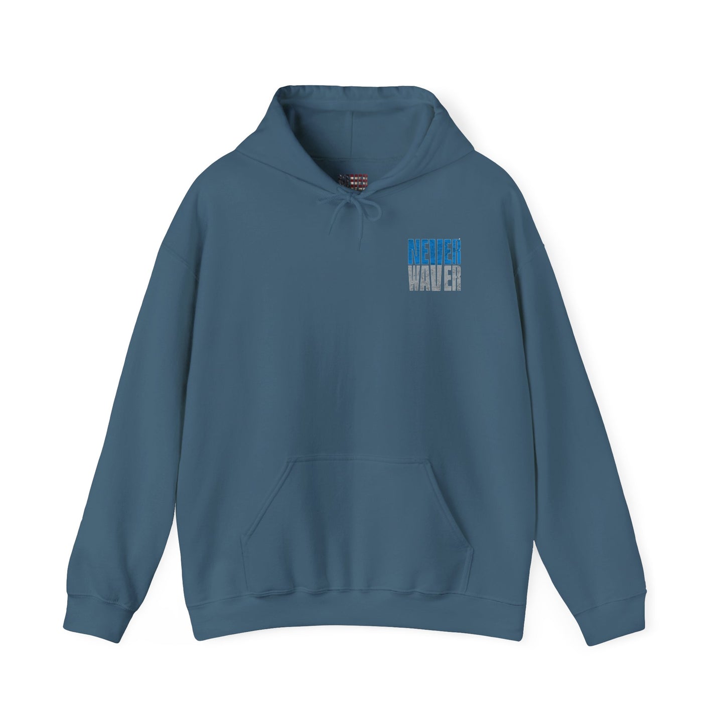 Unisex Heavy Blend™ Hooded Sweatshirt - 'Detroit Fans Never Waver' Inspirational Hoodie for Fans - Never Waver