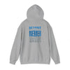 Unisex Heavy Blend™ Hooded Sweatshirt - 'Detroit Fans Never Waver' Inspirational Hoodie for Fans - Never Waver
