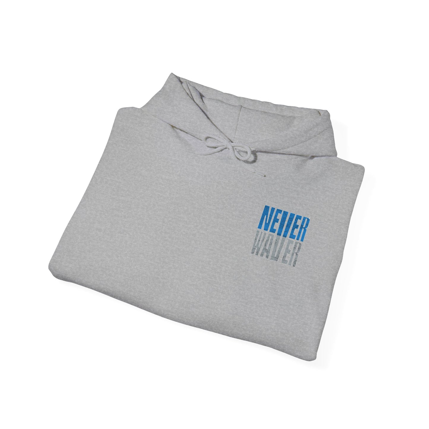 Unisex Heavy Blend™ Hooded Sweatshirt - 'Detroit Fans Never Waver' Inspirational Hoodie for Fans - Never Waver