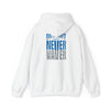 Unisex Heavy Blend™ Hooded Sweatshirt - 'Detroit Fans Never Waver' Inspirational Hoodie for Fans - Never Waver