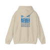 Unisex Heavy Blend™ Hooded Sweatshirt - 'Detroit Fans Never Waver' Inspirational Hoodie for Fans - Never Waver