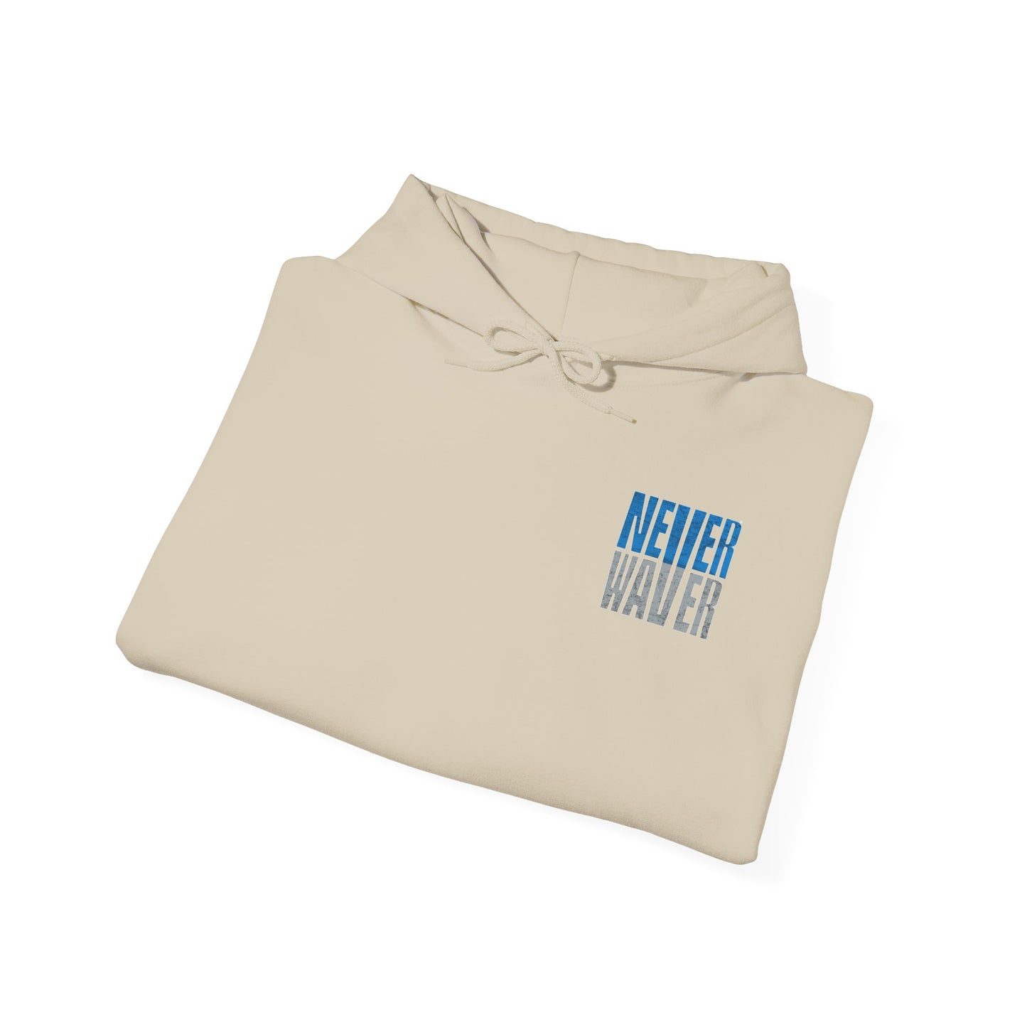 Unisex Heavy Blend™ Hooded Sweatshirt - 'Detroit Fans Never Waver' Inspirational Hoodie for Fans - Never Waver
