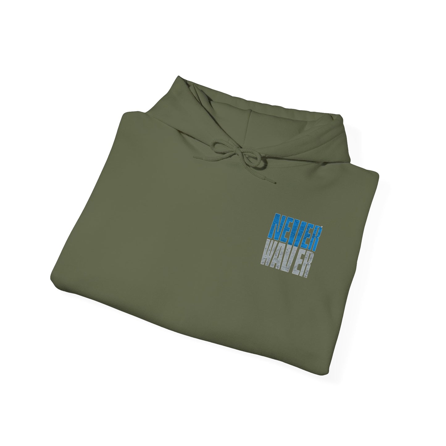 Unisex Heavy Blend™ Hooded Sweatshirt - 'Detroit Fans Never Waver' Inspirational Hoodie for Fans - Never Waver