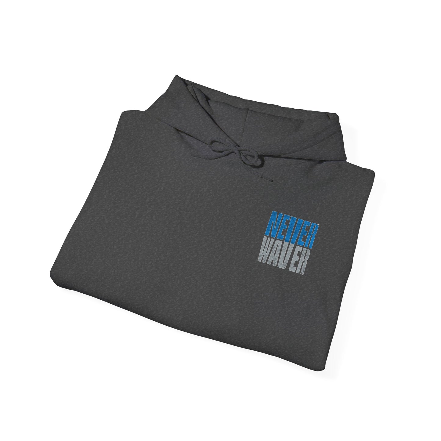 Unisex Heavy Blend™ Hooded Sweatshirt - 'Detroit Fans Never Waver' Inspirational Hoodie for Fans - Never Waver