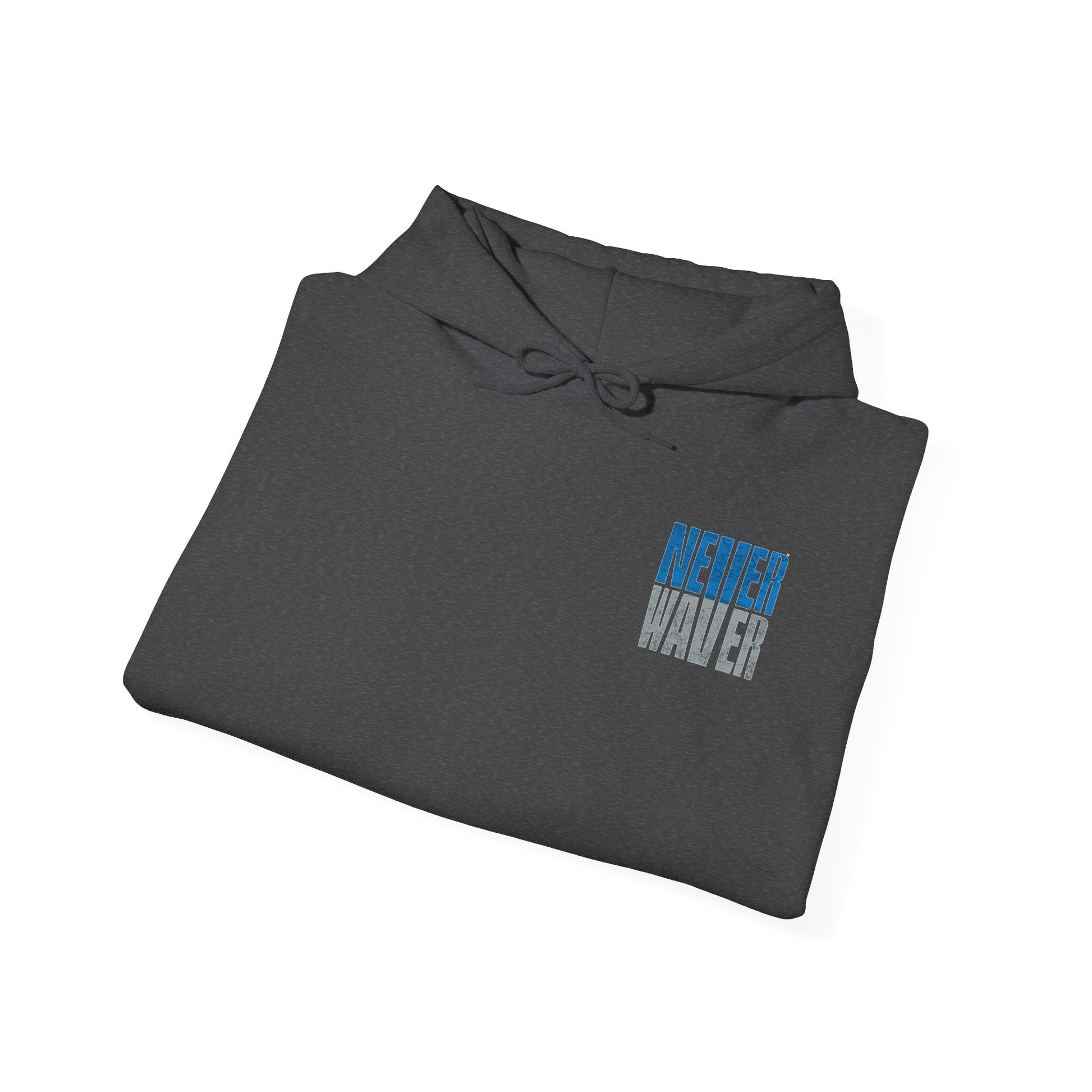 Unisex Heavy Blend™ Hooded Sweatshirt - 'Detroit Fans Never Waver' Inspirational Hoodie for Fans - Never Waver