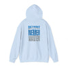 Unisex Heavy Blend™ Hooded Sweatshirt - 'Detroit Fans Never Waver' Inspirational Hoodie for Fans - Never Waver