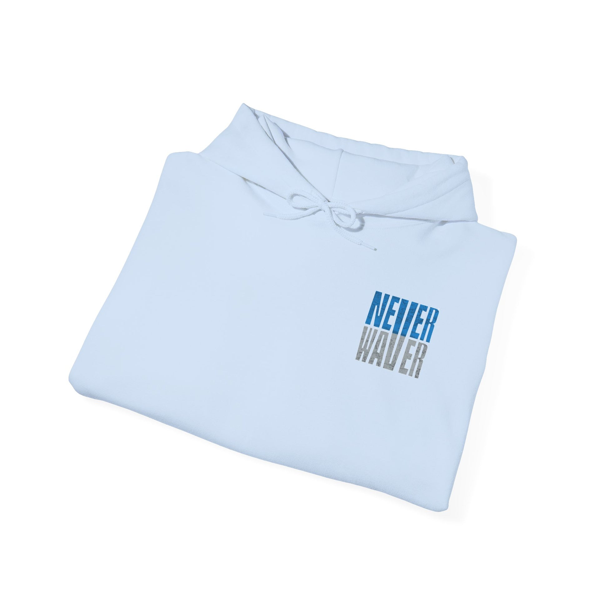 Unisex Heavy Blend™ Hooded Sweatshirt - 'Detroit Fans Never Waver' Inspirational Hoodie for Fans - Never Waver