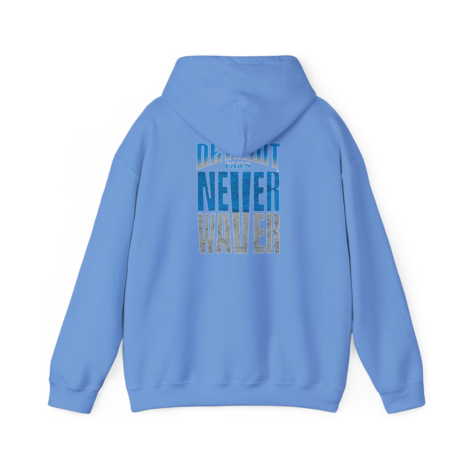 Unisex Heavy Blend™ Hooded Sweatshirt - 'Detroit Fans Never Waver' Inspirational Hoodie for Fans - Never Waver