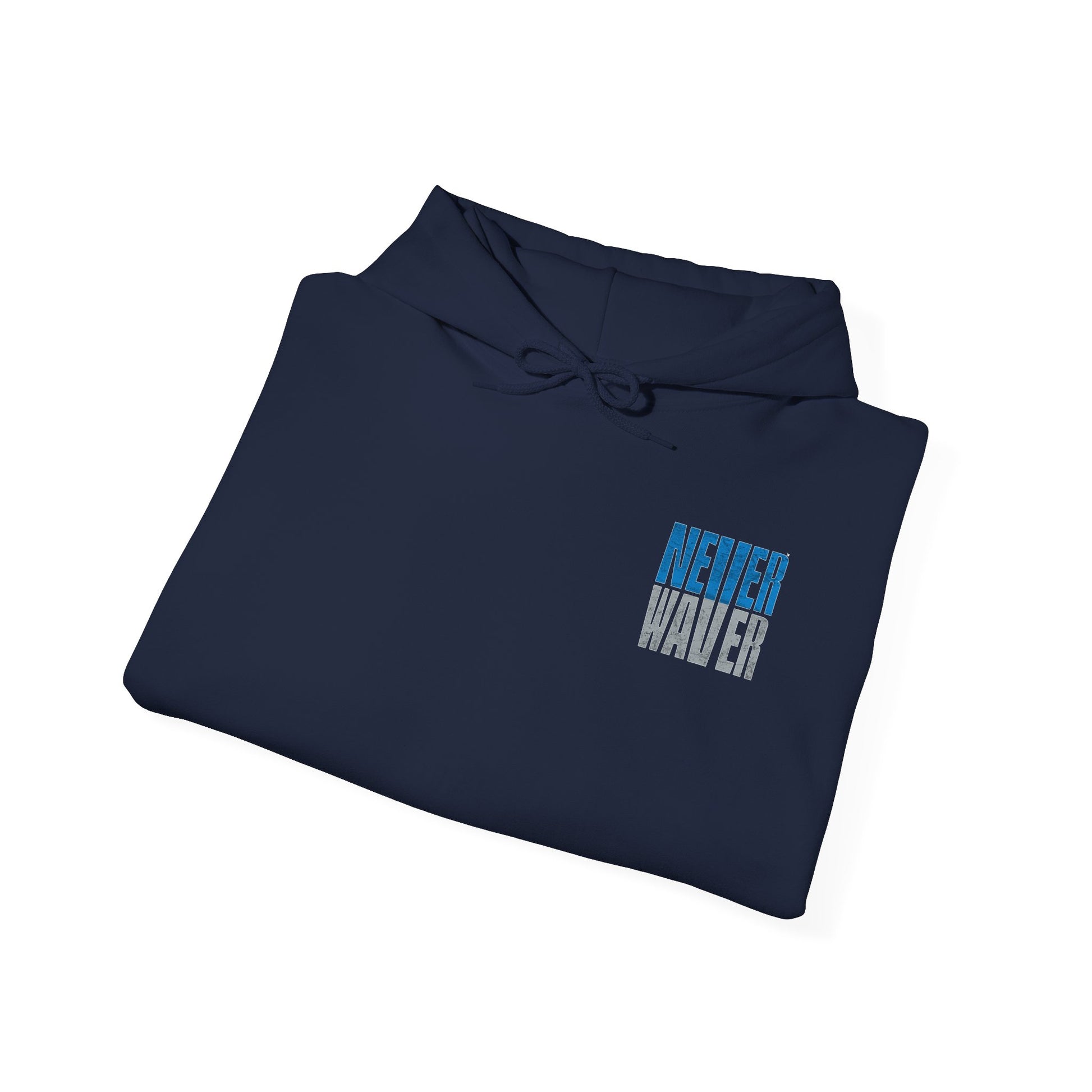 Unisex Heavy Blend™ Hooded Sweatshirt - 'Detroit Fans Never Waver' Inspirational Hoodie for Fans - Never Waver