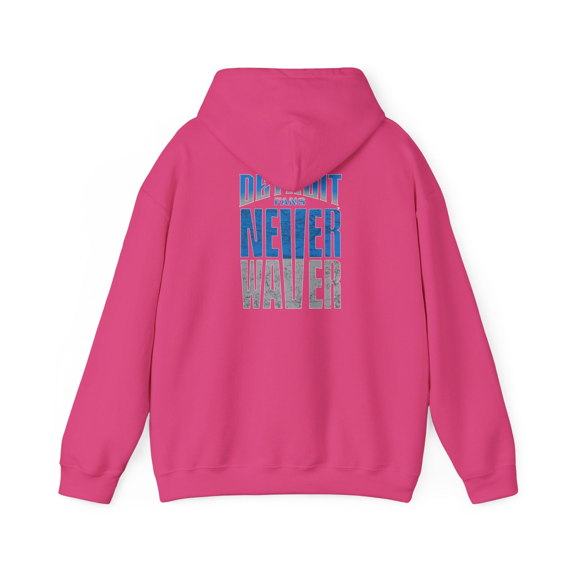 Unisex Heavy Blend™ Hooded Sweatshirt - 'Detroit Fans Never Waver' Inspirational Hoodie for Fans - Never Waver