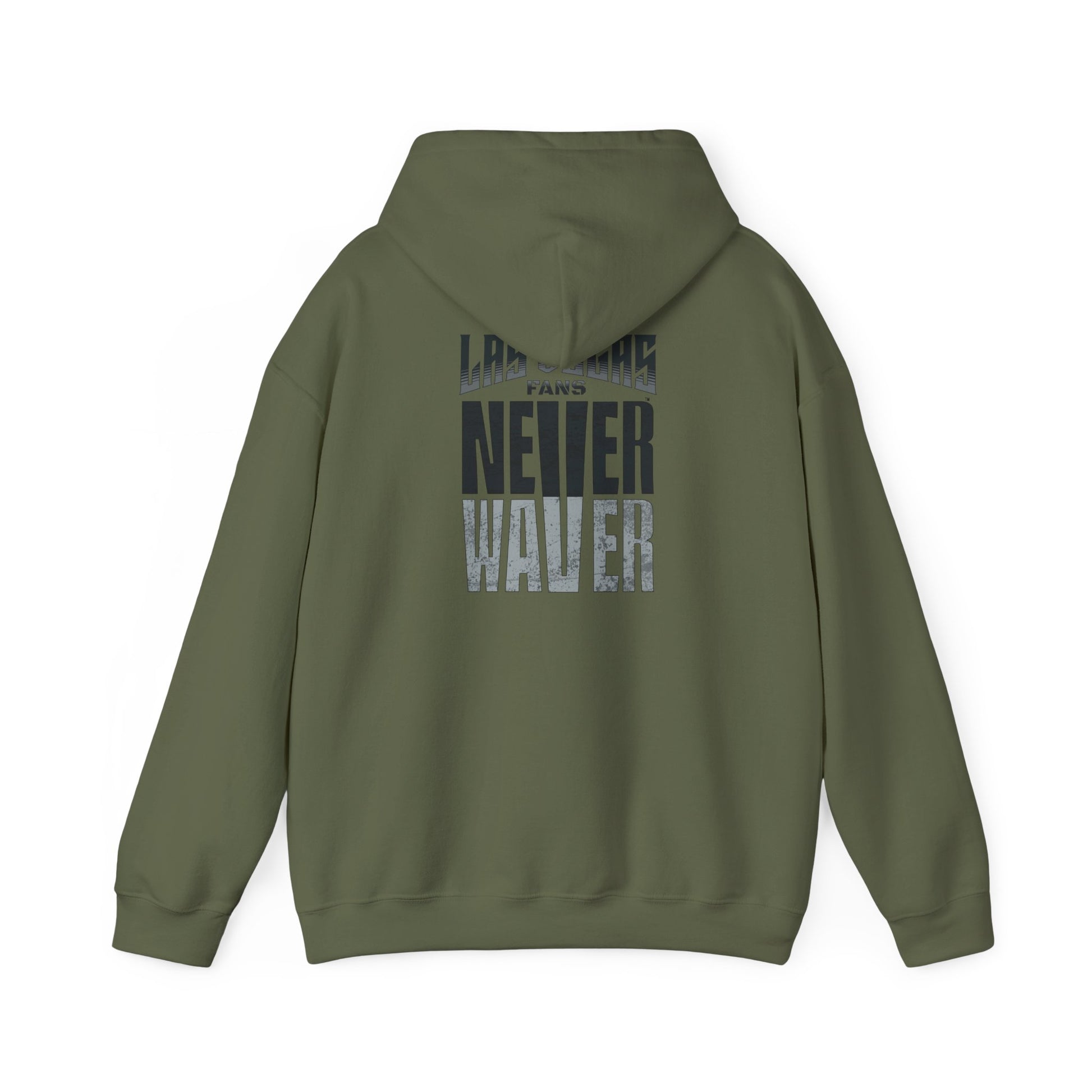 Unisex Heavy Blend™ Hooded Sweatshirt - Las Vegas Fans Never Waver Design, Perfect for Sports Fans - Never Waver