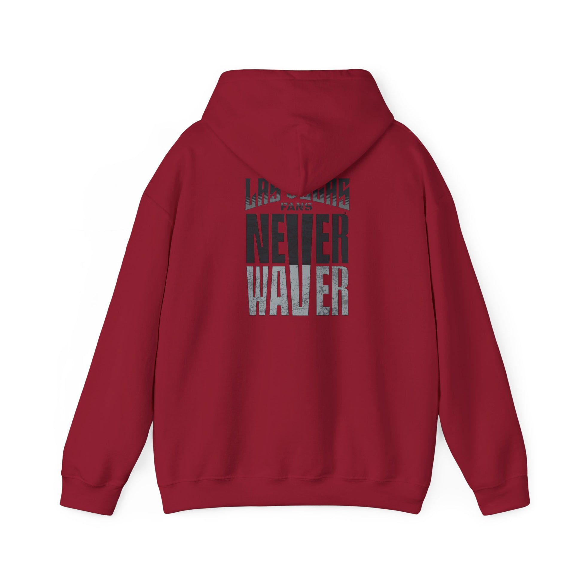 Unisex Heavy Blend™ Hooded Sweatshirt - Las Vegas Fans Never Waver Design, Perfect for Sports Fans - Never Waver