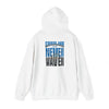 Unisex Heavy Blend™ Hooded Sweatshirt - Never Waver Carolina Fans w Leopard Football - Never Waver