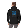 Unisex Heavy Blend™ Hooded Sweatshirt - Never Waver Carolina Fans w Leopard Football - Never Waver