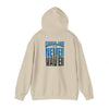 Unisex Heavy Blend™ Hooded Sweatshirt - Never Waver Carolina Fans w Leopard Football - Never Waver