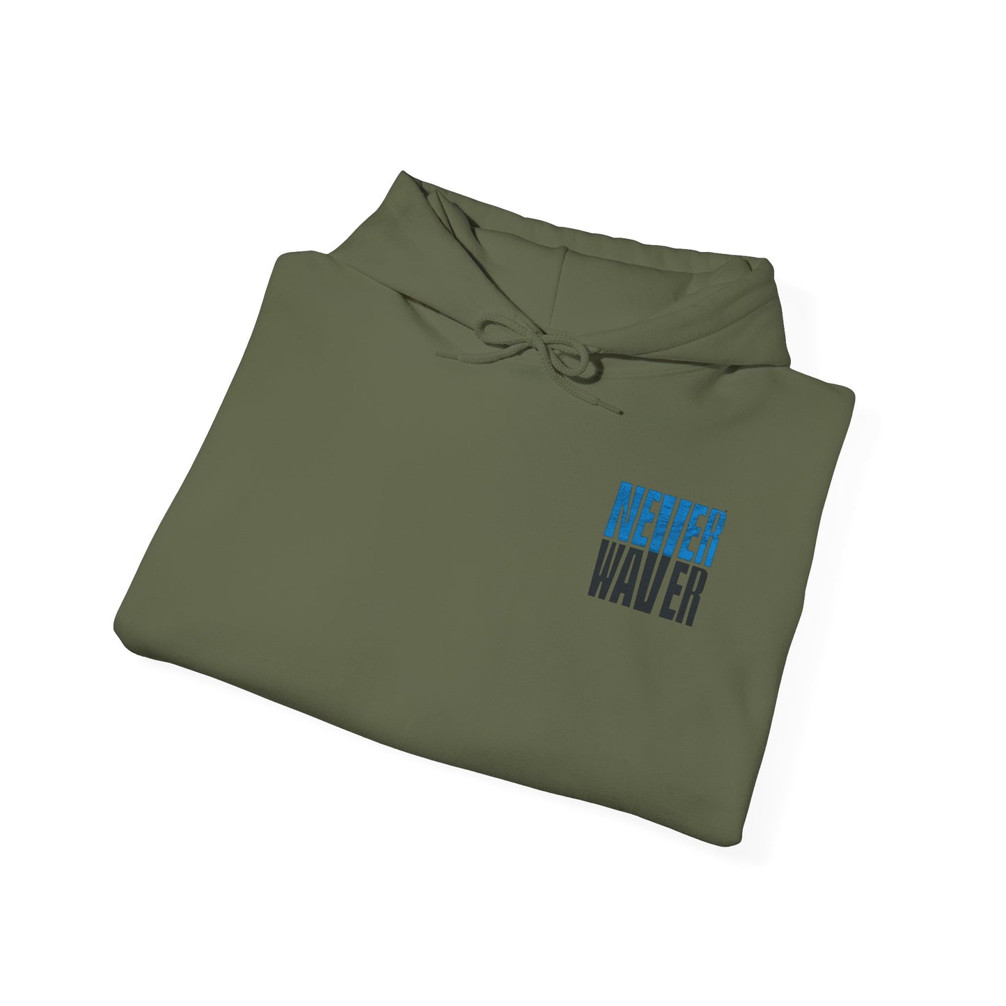 Unisex Heavy Blend™ Hooded Sweatshirt - Never Waver Carolina Fans w Leopard Football - Never Waver