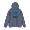 Unisex Heavy Blend™ Hooded Sweatshirt - Never Waver Carolina Fans w Leopard Football - Never Waver