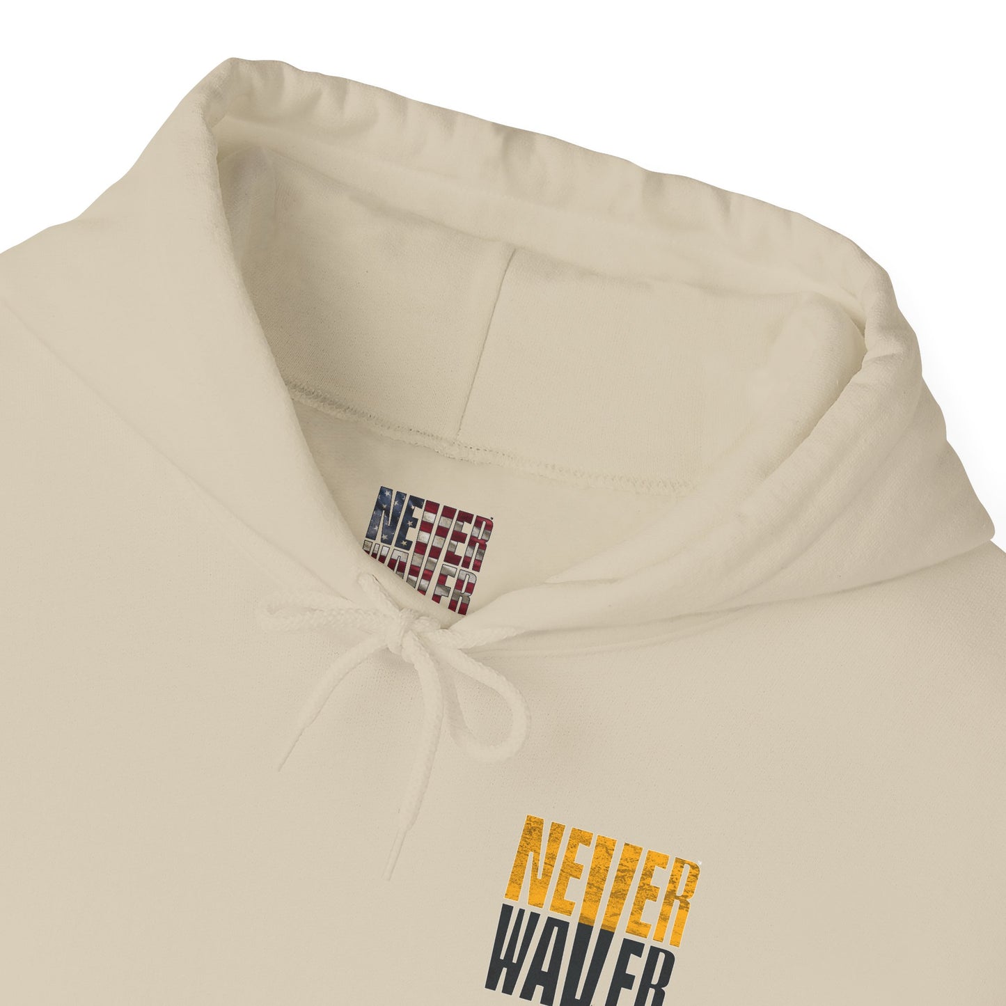Unisex Heavy Blend™ Hooded Sweatshirt - "Never Waver" Design for Pittsburgh Fans - Never Waver