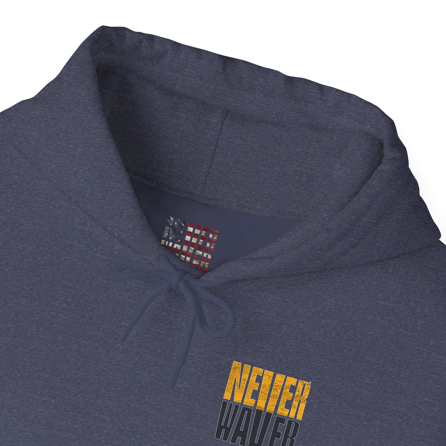 Unisex Heavy Blend™ Hooded Sweatshirt - "Never Waver" Design for Pittsburgh Fans - Never Waver